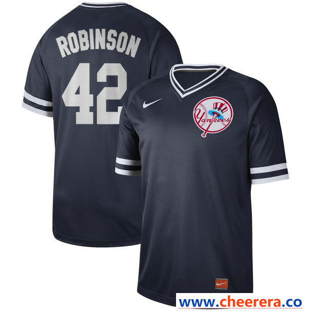 Jackie Robinson New York Yankees navy Legend jersey
