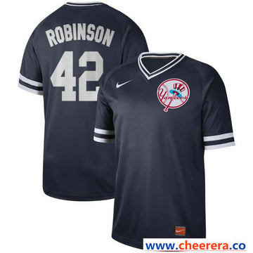 Jackie Robinson New York Yankees navy Legend jersey