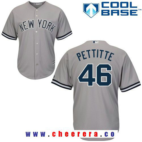 Andy Pettitte New York Yankees gray Road jersey
