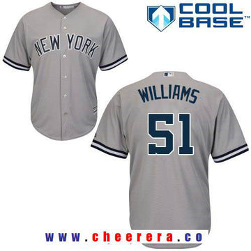 Bernie Williams New York Yankees gray Road jersey