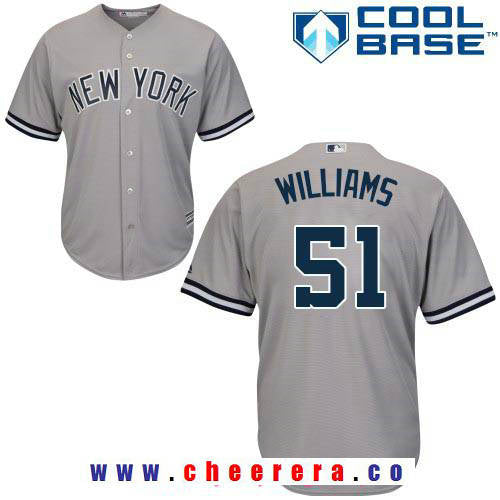 Bernie Williams New York Yankees gray Road jersey
