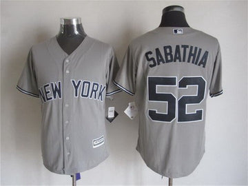 CC Sabathia New York Yankees gray Away jersey
