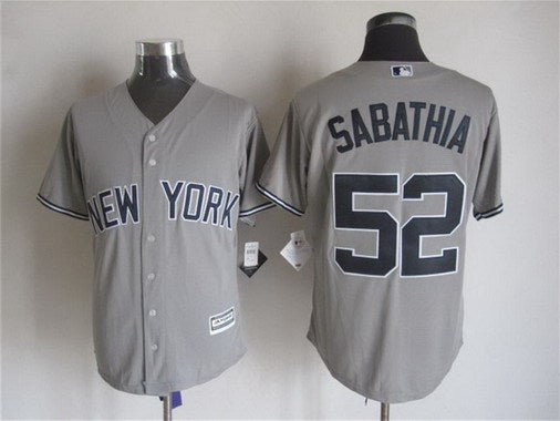 CC Sabathia New York Yankees gray Away jersey