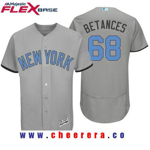 Dellin Betances Name New York Yankees gray jersey