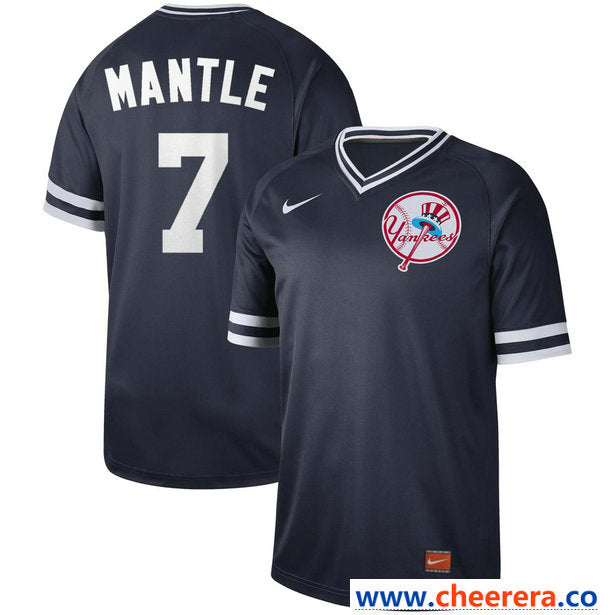 Mickey Mantle New York Yankees navy Legend jersey