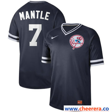 Mickey Mantle New York Yankees navy Legend jersey