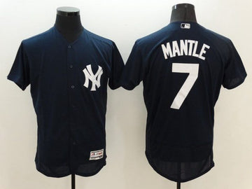 Mickey Mantle New York Yankees navy jersey