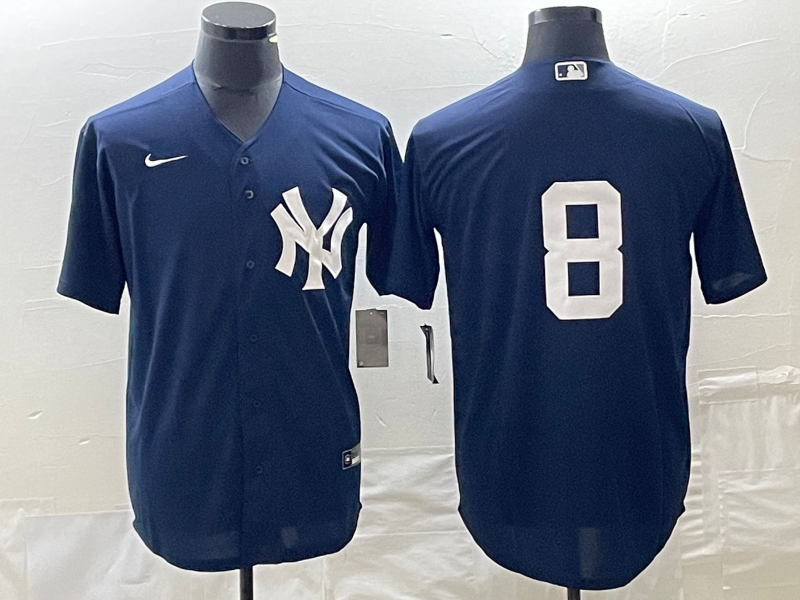 Yogi Berr New York Yankees navy jersey