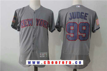 Aaron Judge New York Yankees gray jersey