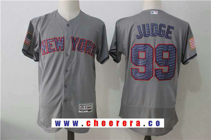 Aaron Judge New York Yankees gray jersey