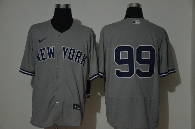 Aaron Judge New York Yankees gray jersey