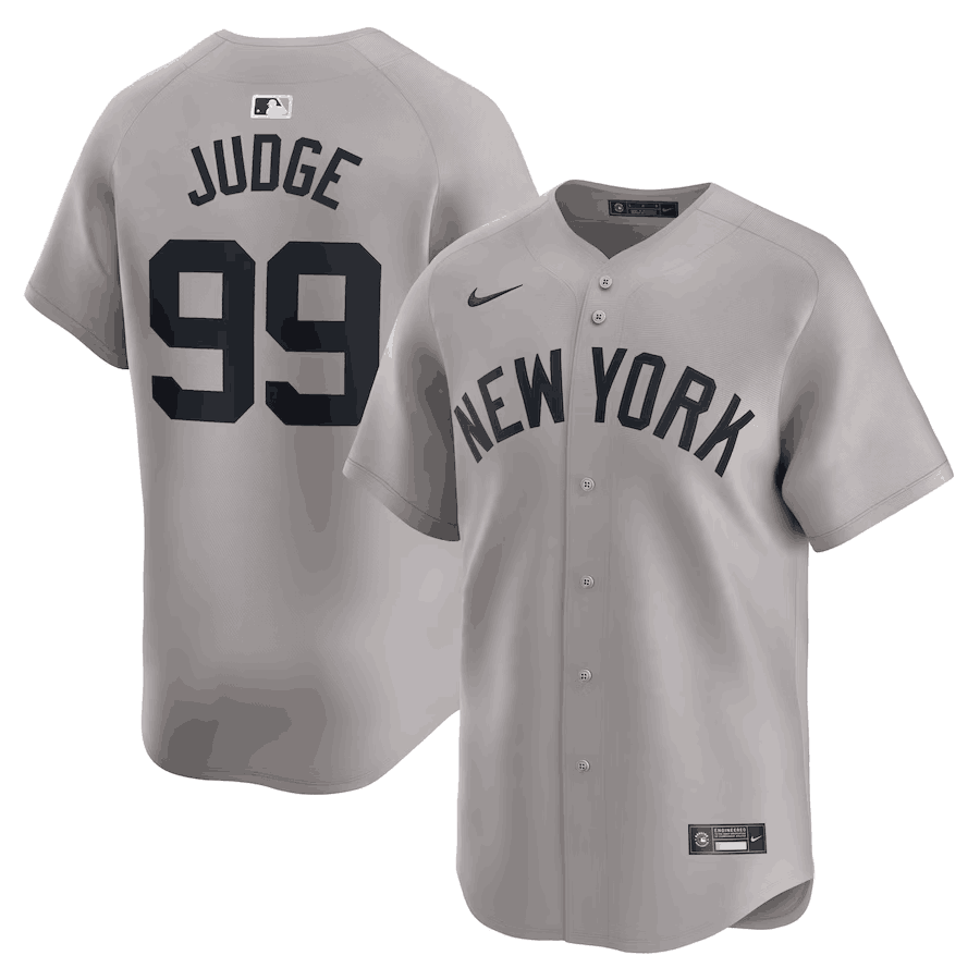 Aaron Judge New York Yankees gray Limited jersey