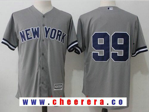 Aaron Judge No Name New York Yankees gray Road jersey