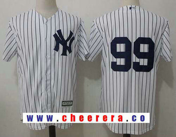 Aaron Judge No Name New York Yankees white Home jersey