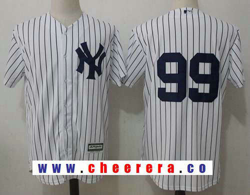 Aaron Judge No Name New York Yankees white Home jersey