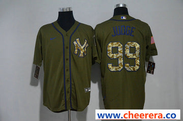 Aaron Judge New York Yankees olive jersey
