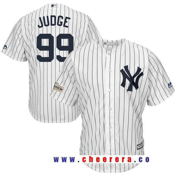 Aaron Judge Majestic New York Yankees white jersey