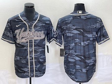 Blank Gray New York Yankees camo Camo jersey