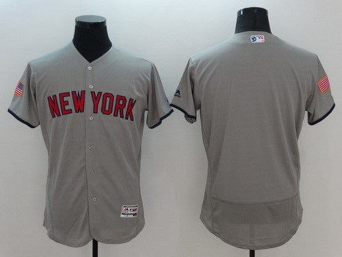 Custom New York Yankees gray Fashion jersey