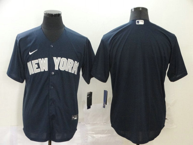 Custom New York Yankees navy jersey