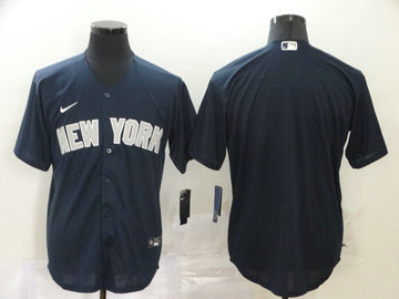 Custom New York Yankees navy jersey