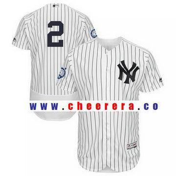 Derek Jeter Majestic New York Yankees white Authentic jersey