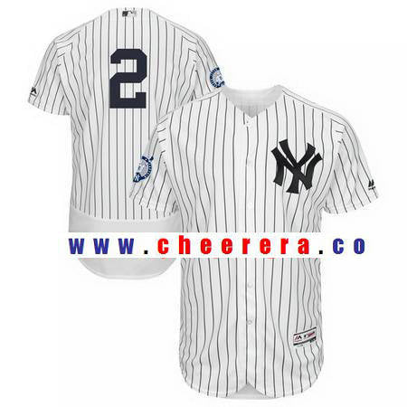 Derek Jeter Majestic New York Yankees white Authentic jersey