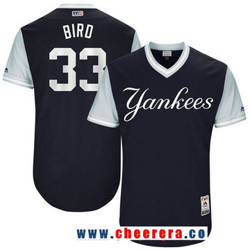 Greg Bird New York Yankees navy jersey