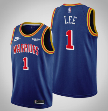 Nike Damion Lee Golden State Warriors royal Classic jersey