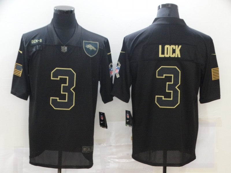 Nike Drew Lock Denver Broncos black Salute To Service jersey