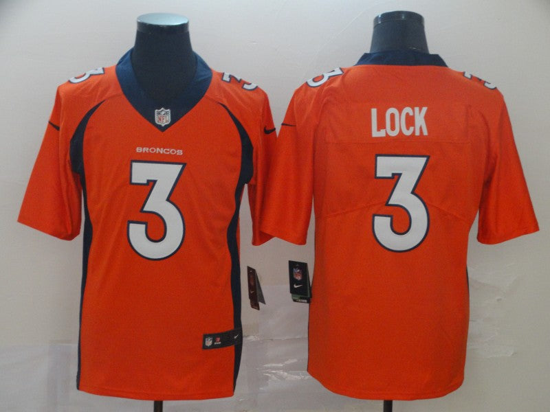 Nike Drew Lock Denver Broncos orange Vapor jersey