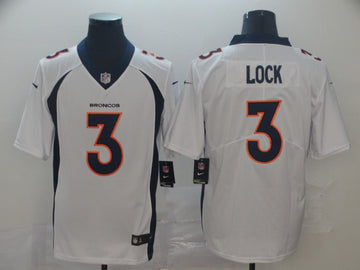 Nike Drew Lock Denver Broncos white Vapor jersey