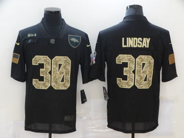 Nike Phillip Lindsay Denver Broncos black Salute To Service jersey