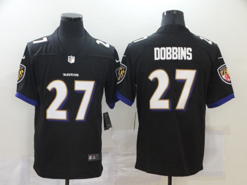 Nike J.K. Dobbins Baltimore Ravens black Vapor jersey