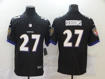 Nike J.K. Dobbins Baltimore Ravens black Vapor jersey