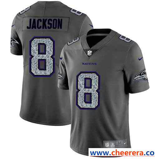 Nike Lamar Jackson Baltimore Ravens gray Fashion Static jersey