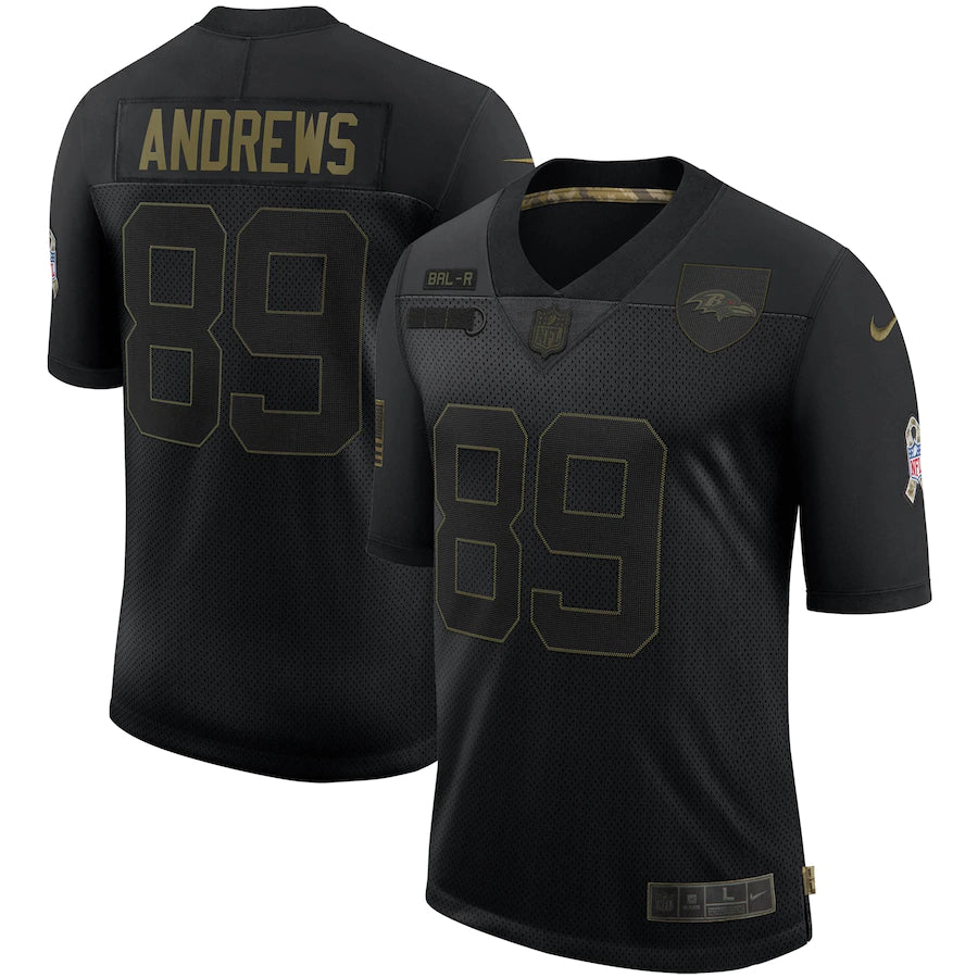 Nike Mark Andrews Baltimore Ravens black Salute To Service jersey
