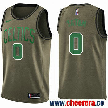 Nike Jayson Tatum Boston Celtics green Salute To Service jersey