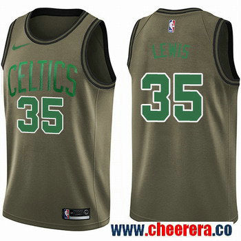 Nike Reggie Lewis Boston Celtics green Salute To Service jersey