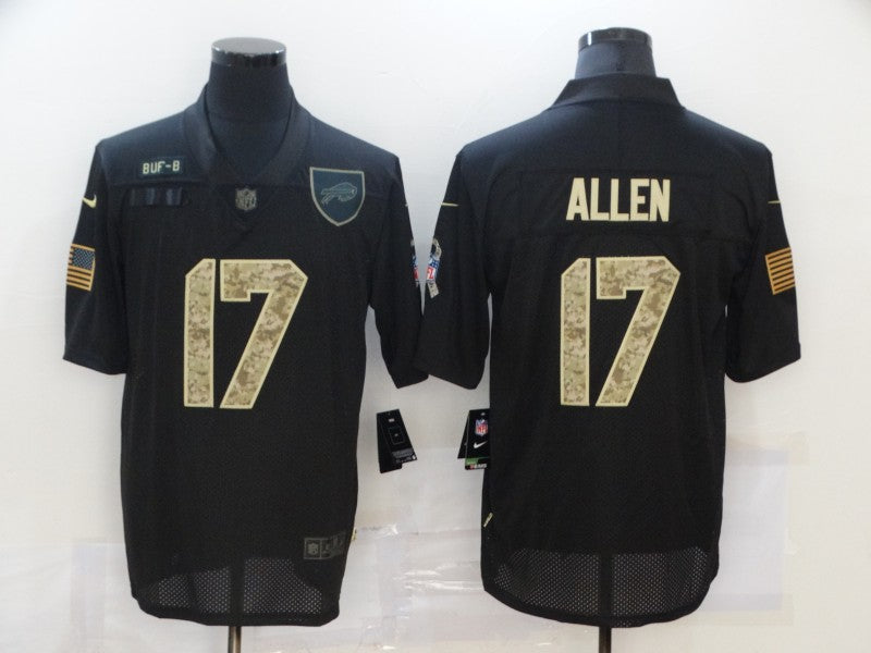 Nike Josh Allen Buffalo Bills black Salute To Service jersey