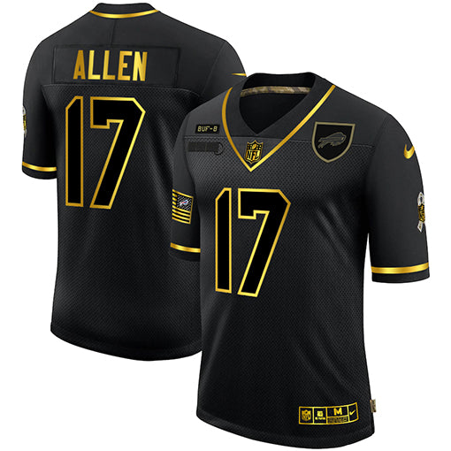 Nike Josh Allen Buffalo Bills black Salute To Service jersey
