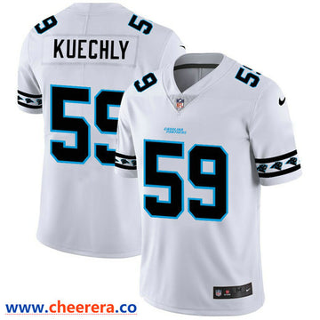 Nike Luke Kuechly Carolina Panthers white Vapor jersey