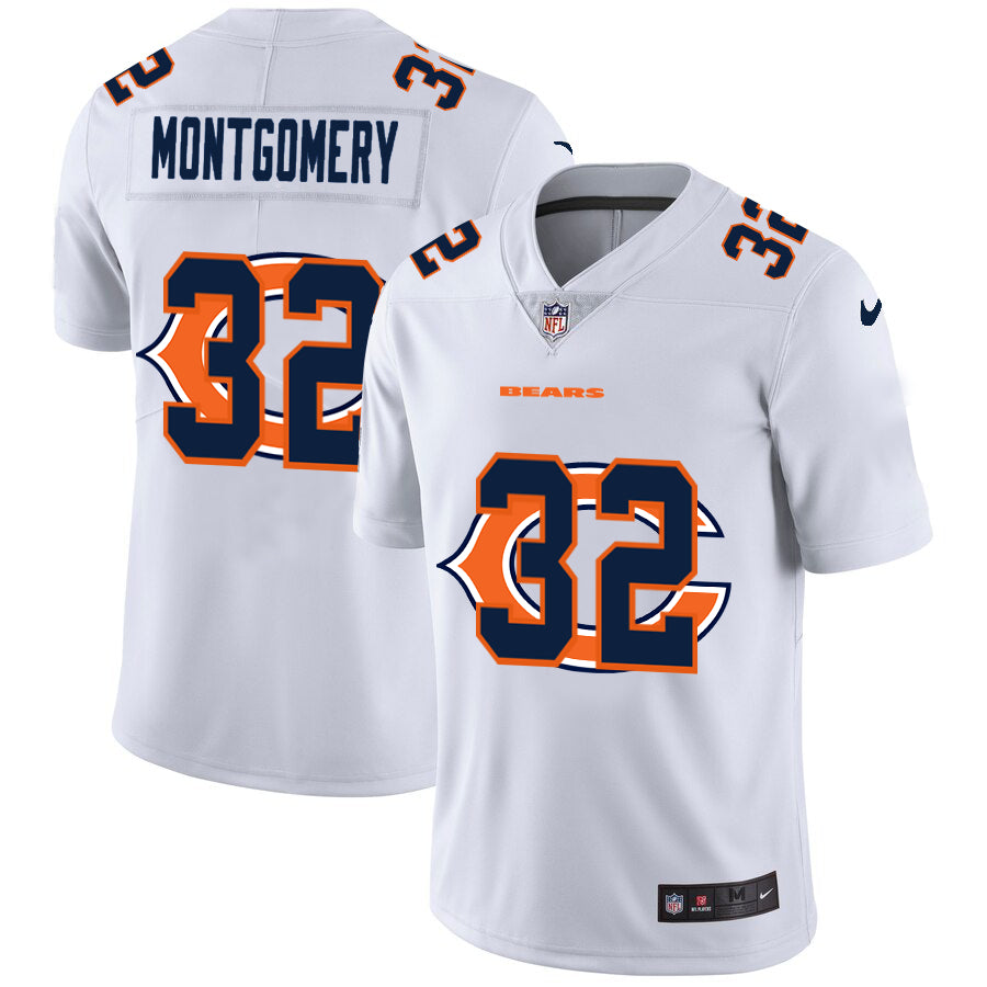 Nike David Montgomery Chicago Bears white Limited jersey