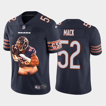 Nike Khalil Mack Chicago Bears navy Vapor jersey