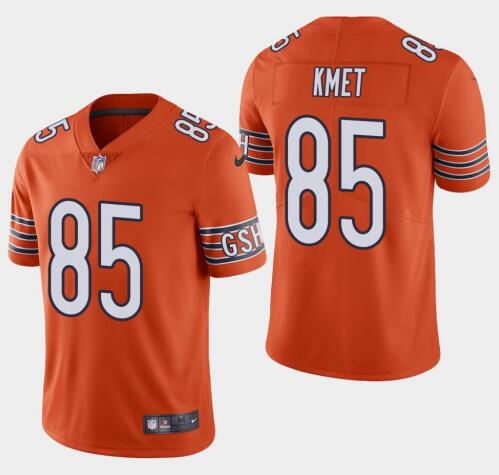 Nike Cole Kmet Chicago Bears orange Vapor jersey