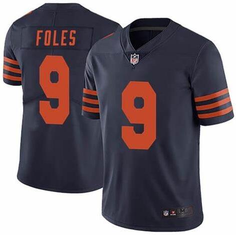 Nike Nick Foles Chicago Bears navy Vapor jersey