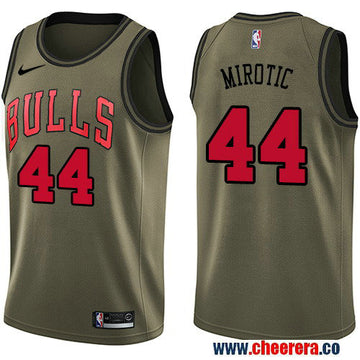 Nike Nikola Mirotic Chicago Bulls green Salute To Service jersey