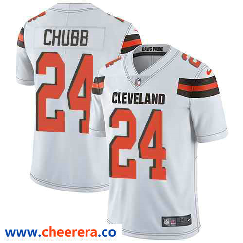 Nike Nick Chubb Cleveland Browns white Vapor jersey