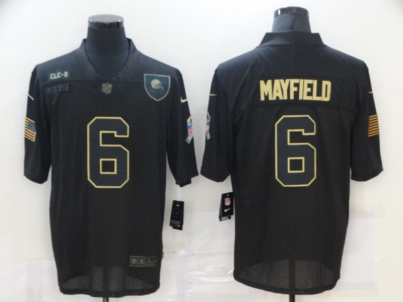 Nike Baker Mayfield Cleveland Browns black Salute To Service jersey