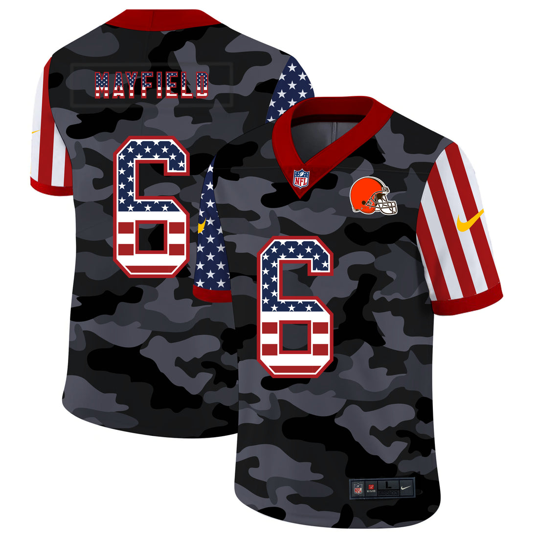 Nike Baker Mayfield Cleveland Browns camo Salute To Service jersey